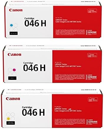 Canon Genuine  CRG 046H High Yield Capacity Toner Full 3 Color Set
