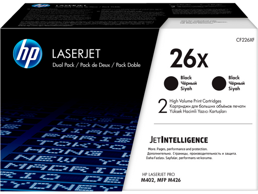 ORIGINAL HP CF226XD Black Toner Cartridge 2 Pack