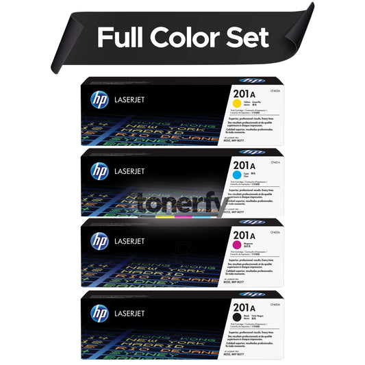 HP 201A Black/Cyan/Magenta/Yellow High Yield Toner Cartridge, 4/Pack