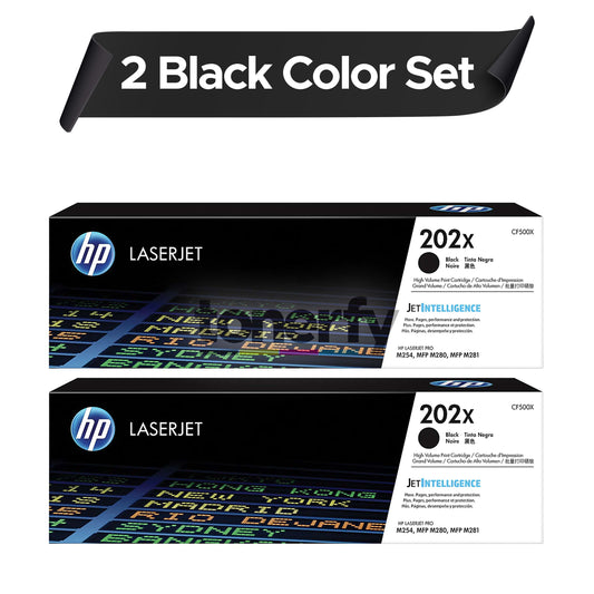 Genuine HP 202X  CF500X 2/PACK SET