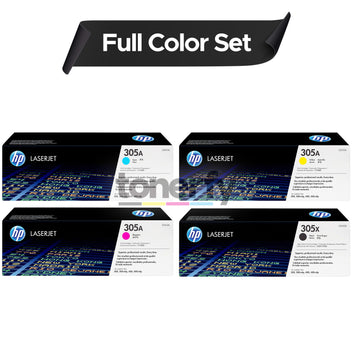 Original HP 305X 305A Set CE410X CE411A CE412A CE413A Black Cyan Magenta Yellow Toner Cartridges