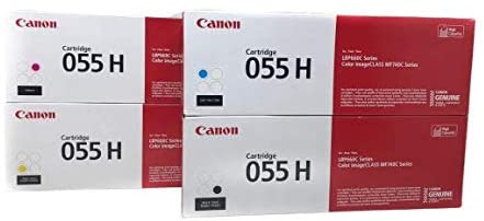 Canon Genuine Full 4 Color Set CRG 055H High Yield Capacity Toner