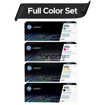 HP ORIGINAL 410A  4 Colors, CF410A, CF411A, CF412A CF413A  Toner Cartridge Set