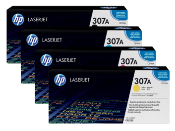 HP Original  307A SET CE740A CE741A CE742A CE743A  Original HP Toner Cartridge  Black, Cyan, Yellow, Magenta