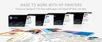 Genuine HP 508A SET CF360A CF361A CF362A CF363A Black Cyan Magenta Yellow LaserJet Toner Cartridges