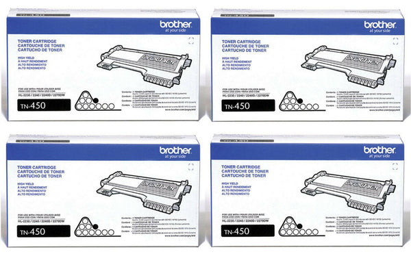 Lot De 144 Cartouches Toner Laser Brother TN420 / TN450 – Vides Et D'origine Pour Recharge
