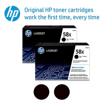 Genuine HP CF258X High Yield Black Toner Cartridge 2-pack (CF258X)