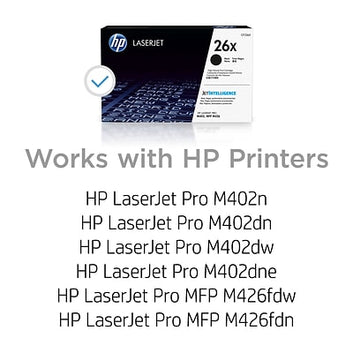 Genuine HP 26X  CF226X Black Toner Cartridge